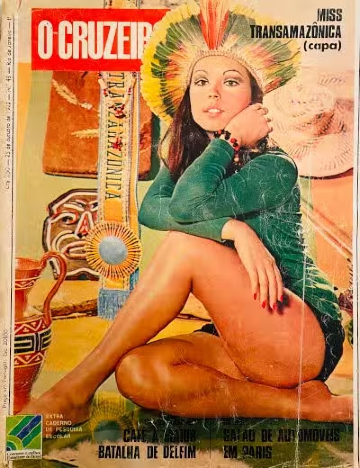 “Miss Transamazônica": Cover of the magazine O Cruzeiro, 1972.